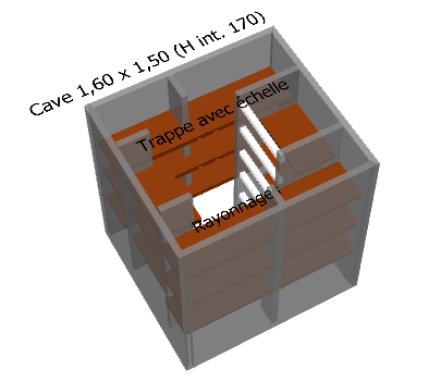 Exemple de plan de petite cave de jardin GIVAH