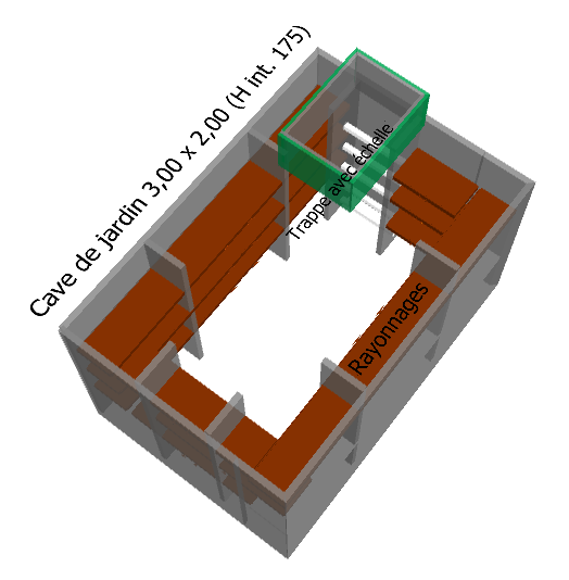 Exemple de plan de cave de jardin GIVAH